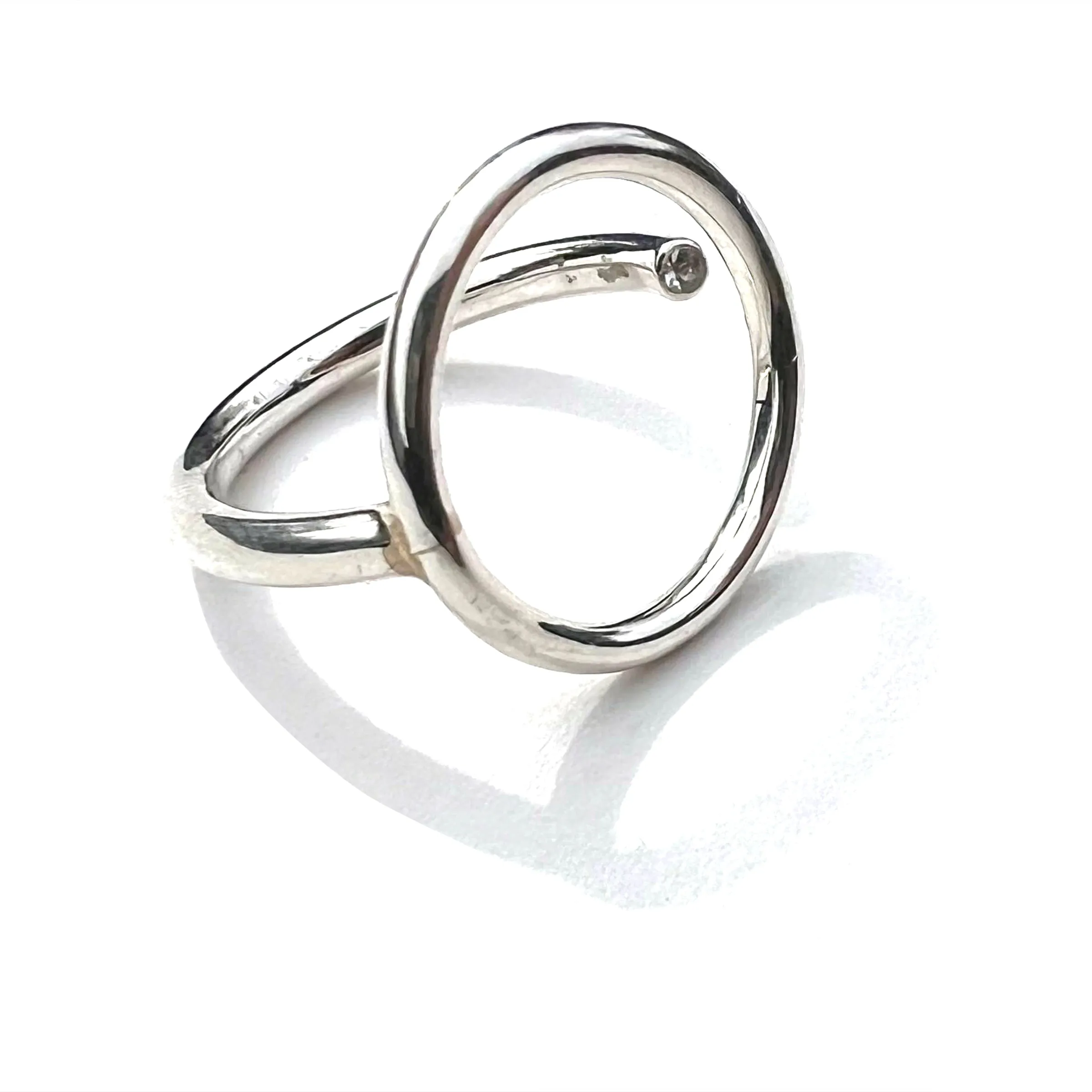 MPR x NU/NUDE Mon Cercle Ring with Stone