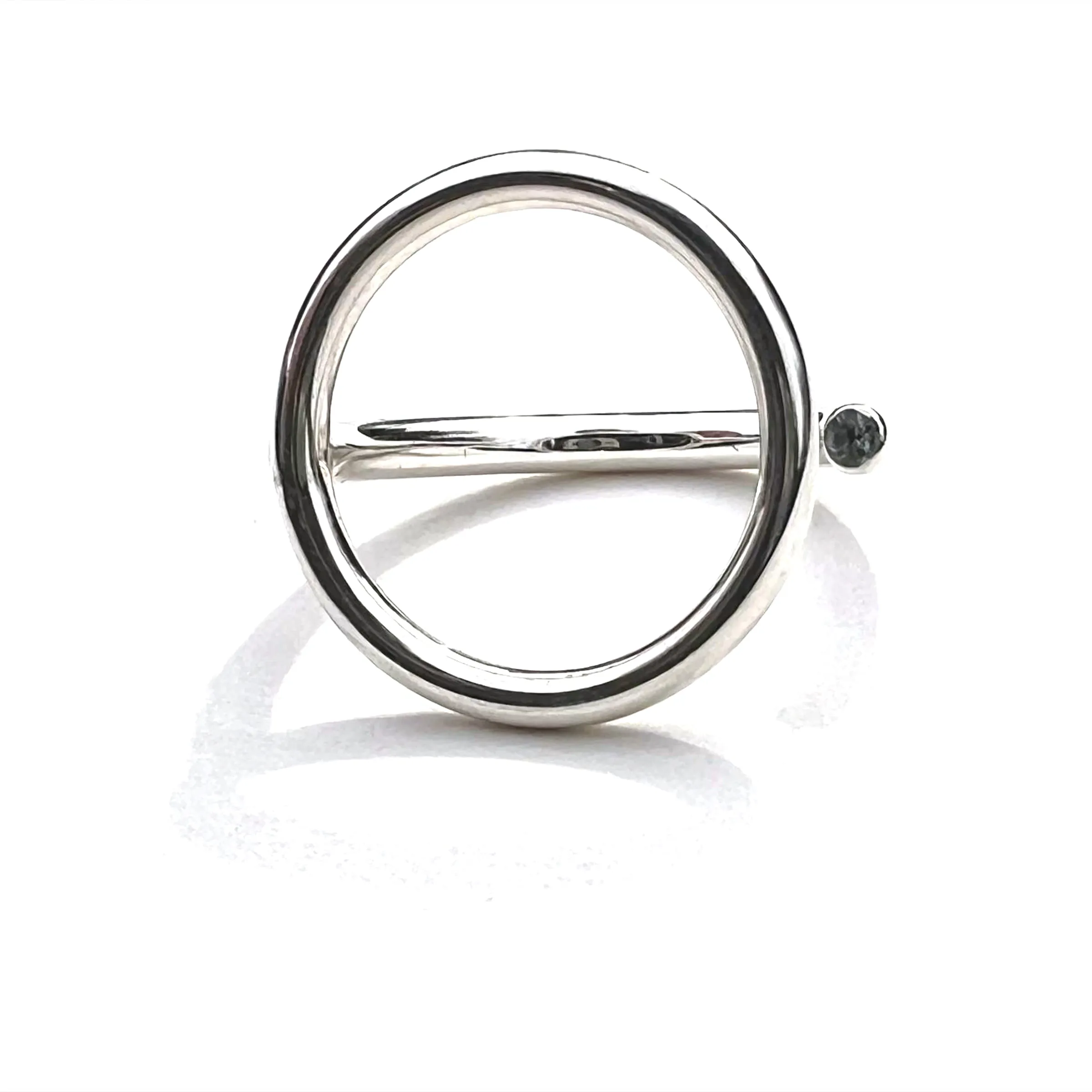 MPR x NU/NUDE Mon Cercle Ring with Stone