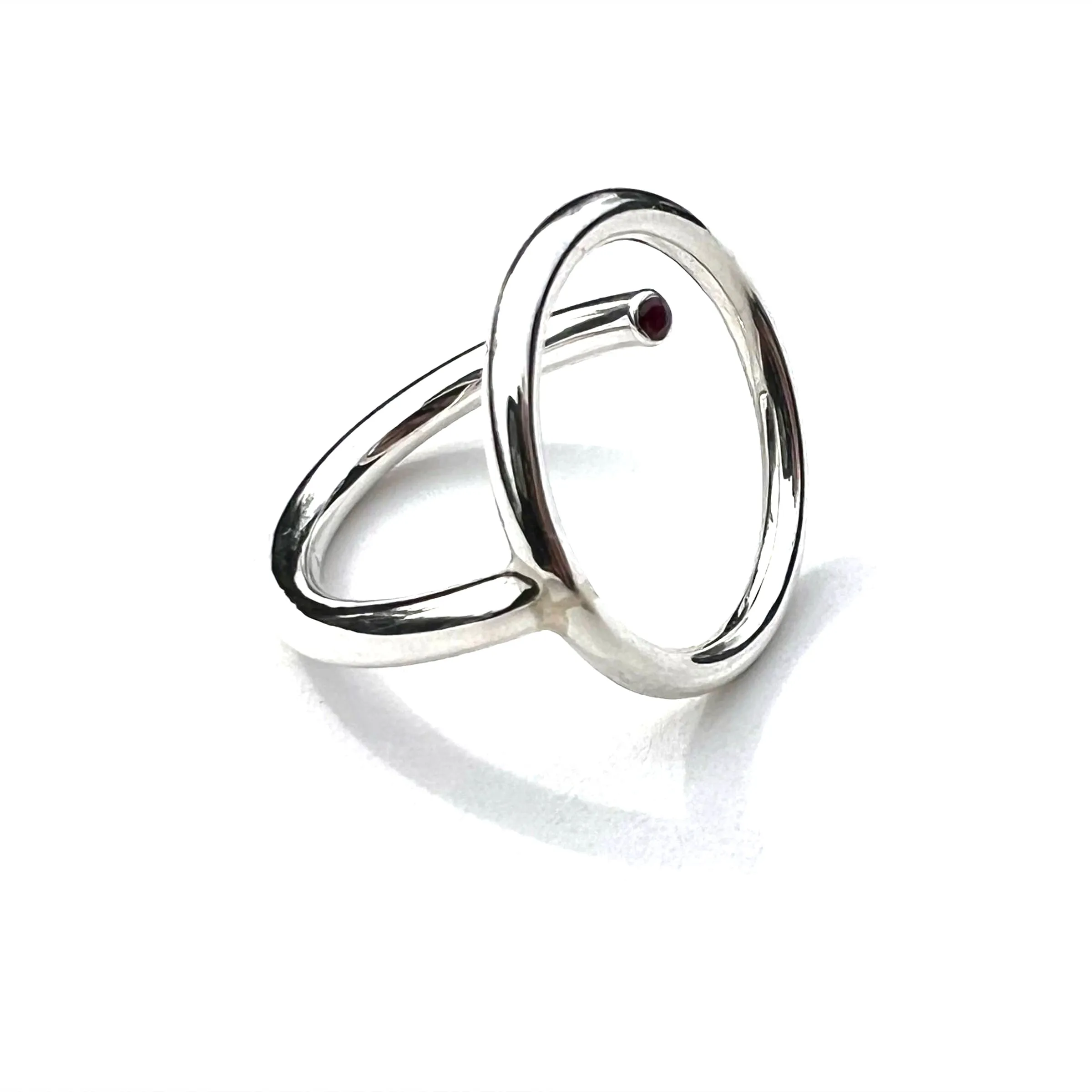 MPR x NU/NUDE Mon Cercle Ring with Stone