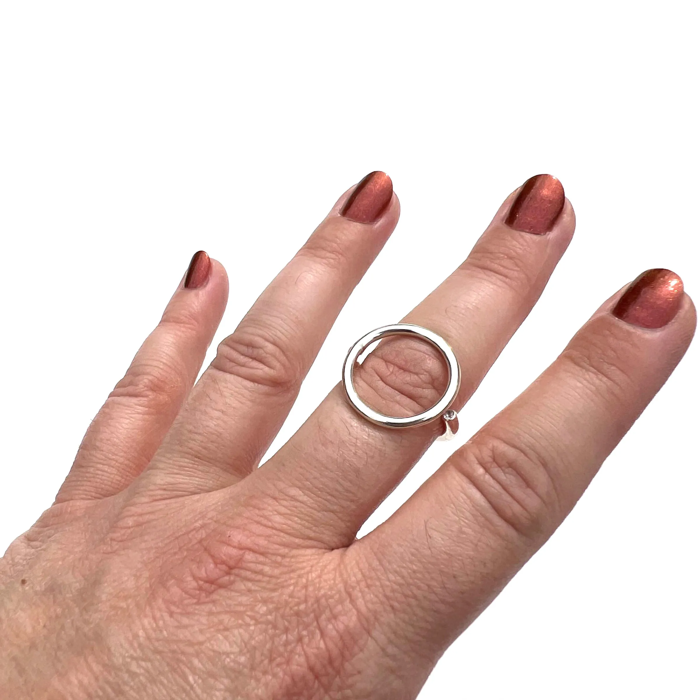 MPR x NU/NUDE Mon Cercle Ring with Stone