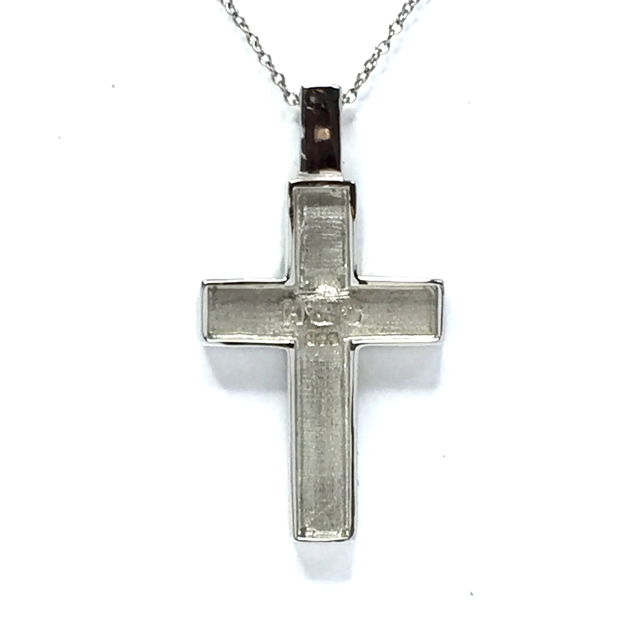 Natural pietersite pendant 3 section inlaid design cross