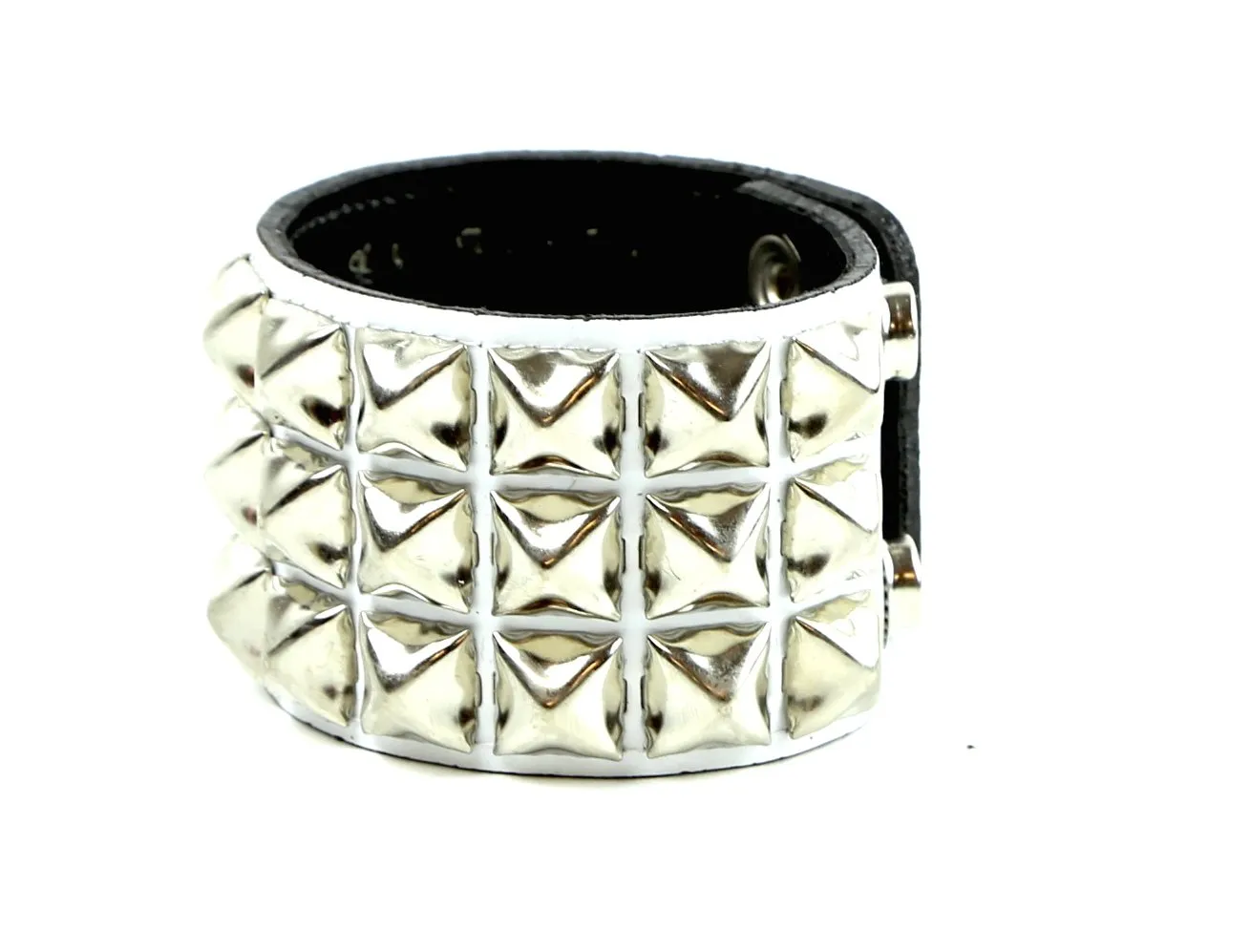 Neon Color Studded Bracelet 2 Row Pyramid