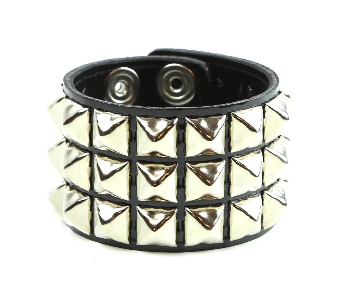 Neon Color Studded Bracelet 2 Row Pyramid