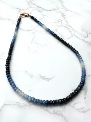 Ombré Blue Sapphire Necklace