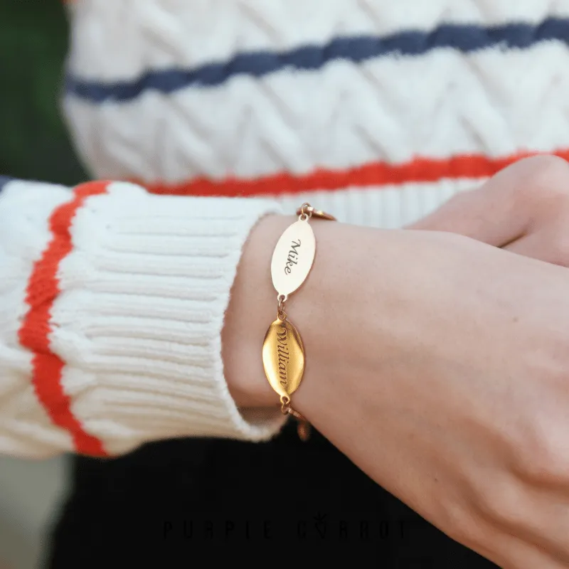 Oval Disc Bracelet