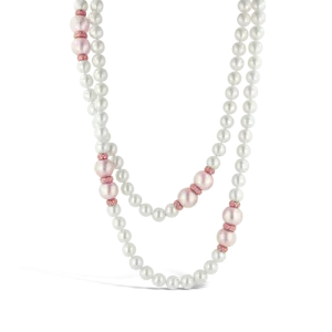 Pink & White Pearl Necklace