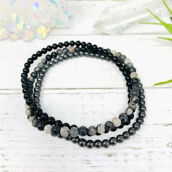 Removing Negativity Stackable Crystal Bracelet Set