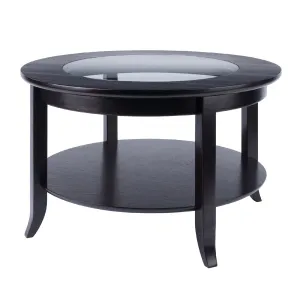 Round Coffee Table With Glass Top