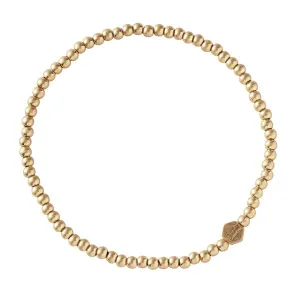 SCO Mini Metal Stacking Bracelet - Ball Beads Gold