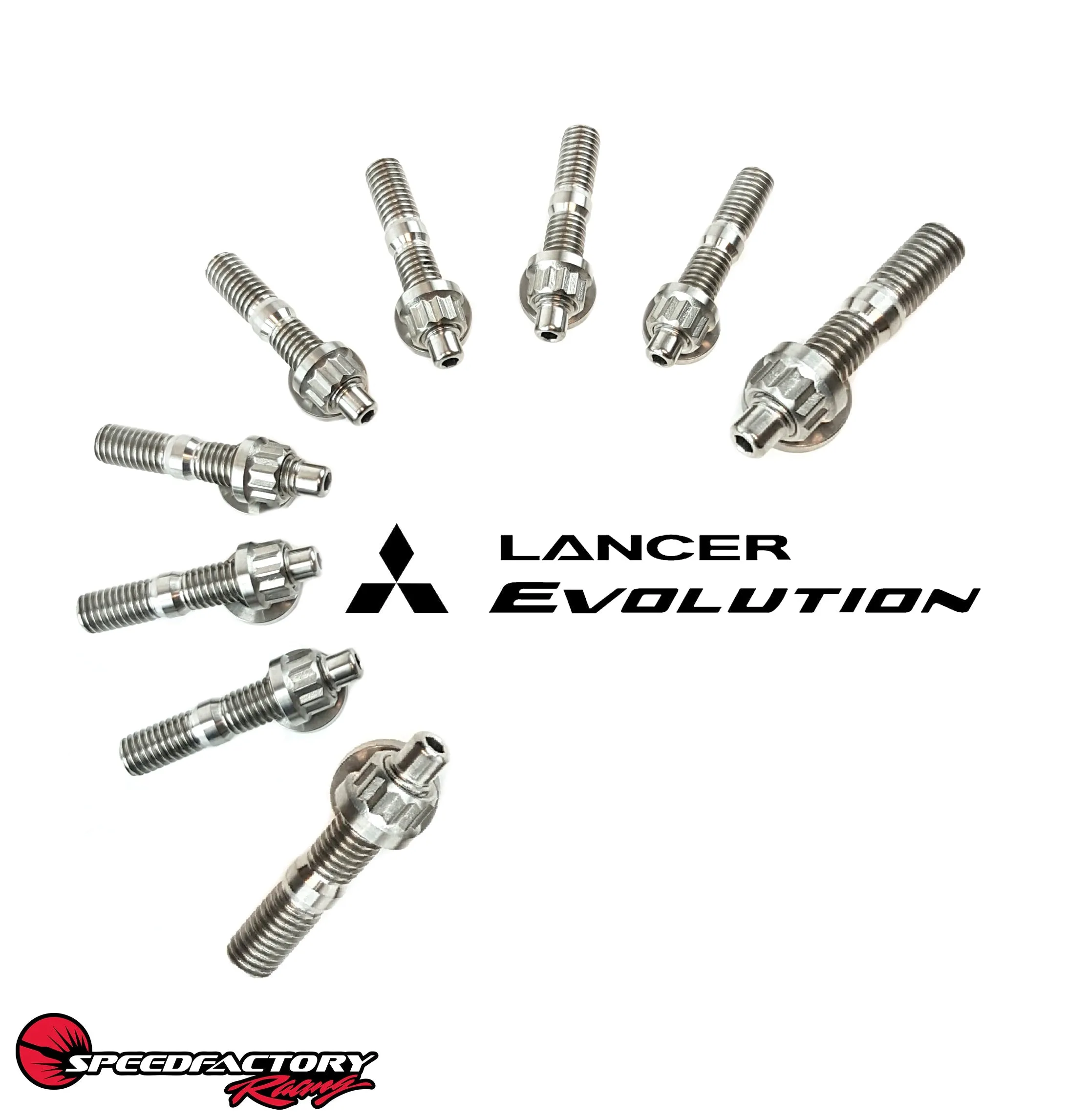 SpeedFactory Racing Titanium Exhaust Manifold Stud Kit - Mitsubishi EVO/4G63 Engines 1995 