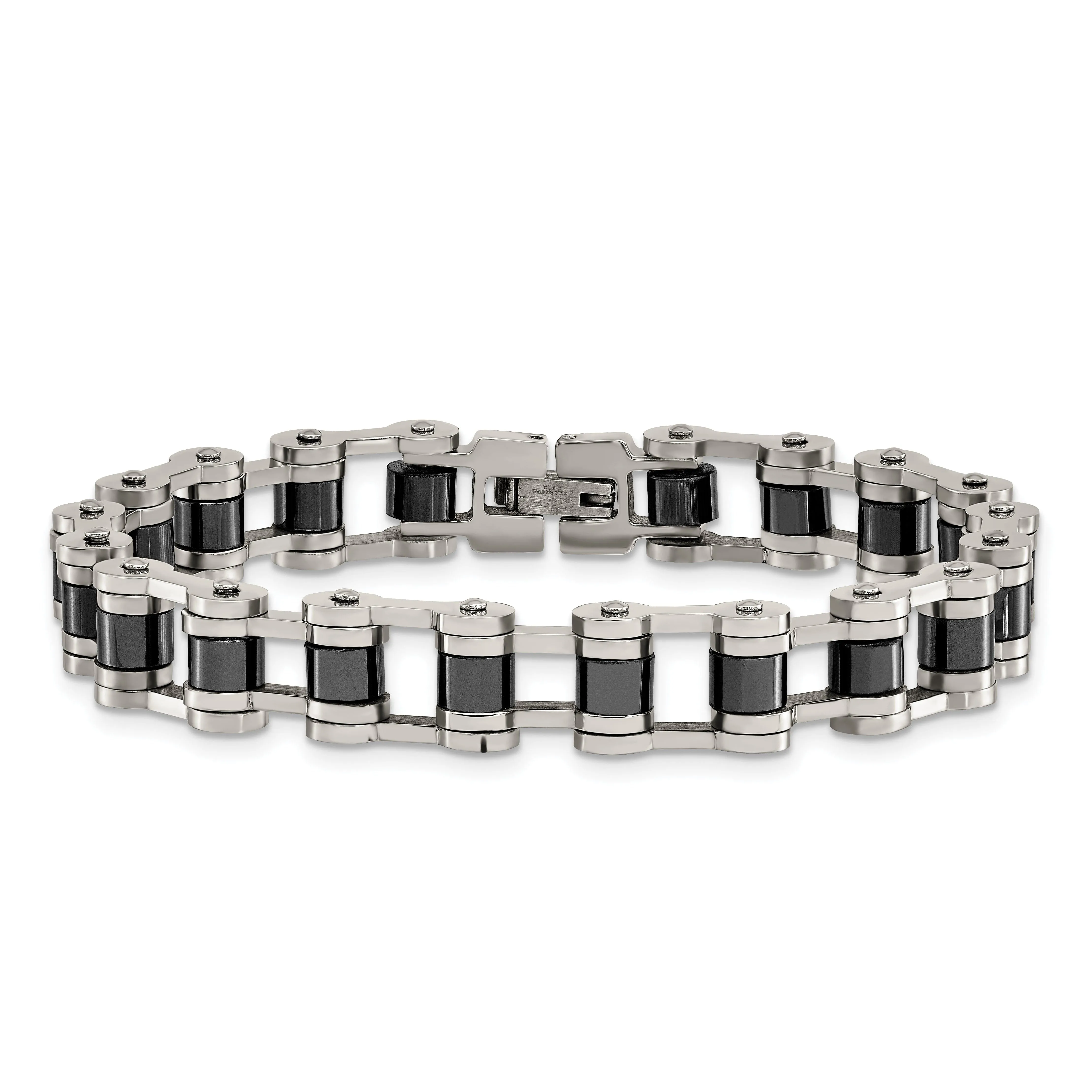 Steel Black Plating Magnetic Links Bracelet