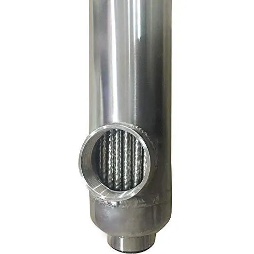 Swimming Pool Heat Exchanger - 600K Titanium Same Side 2 1/2" & 2" FPT