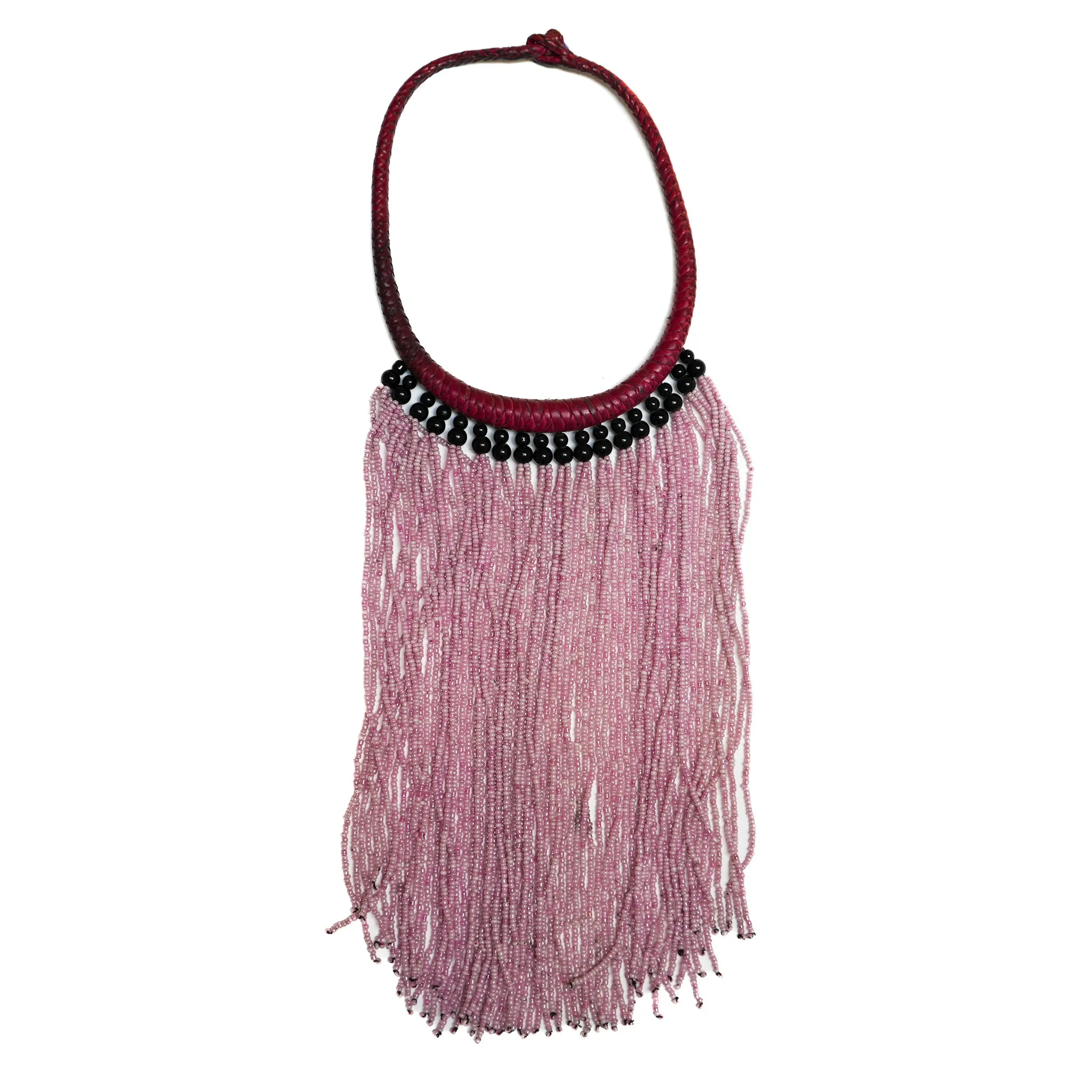 Tassle Beaded Fringe Necklace