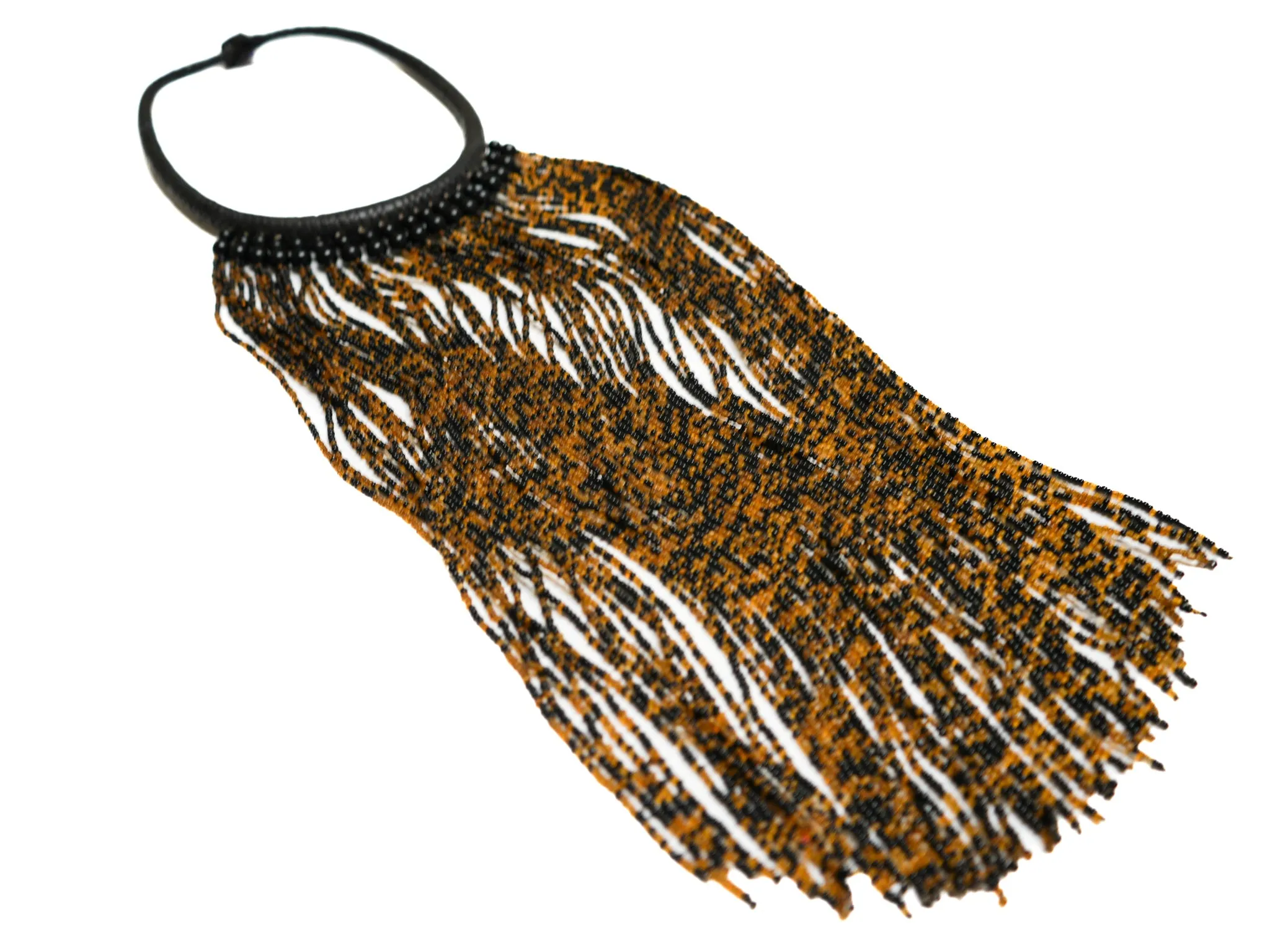 Tassle Beaded Fringe Necklace