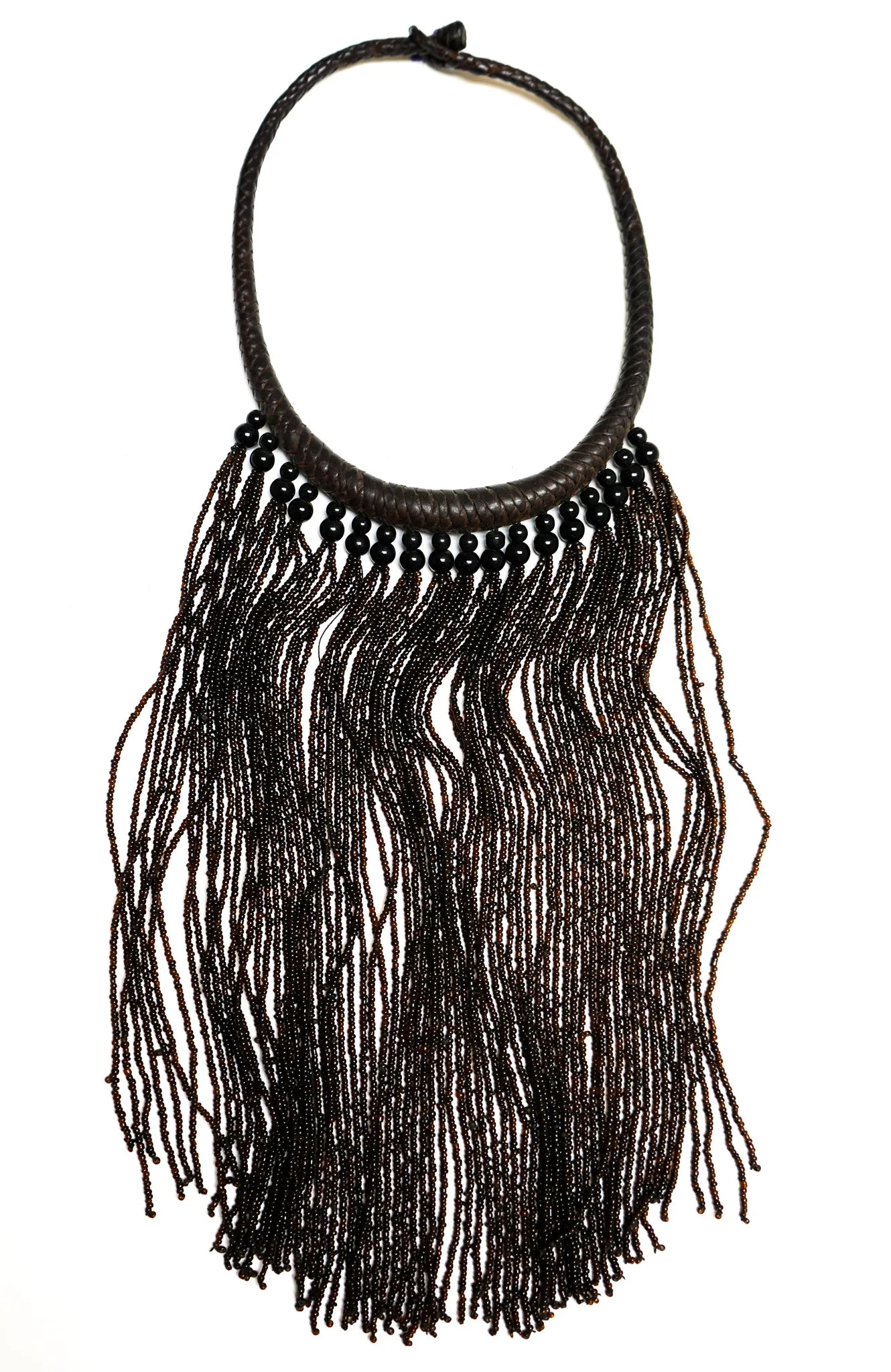 Tassle Beaded Fringe Necklace