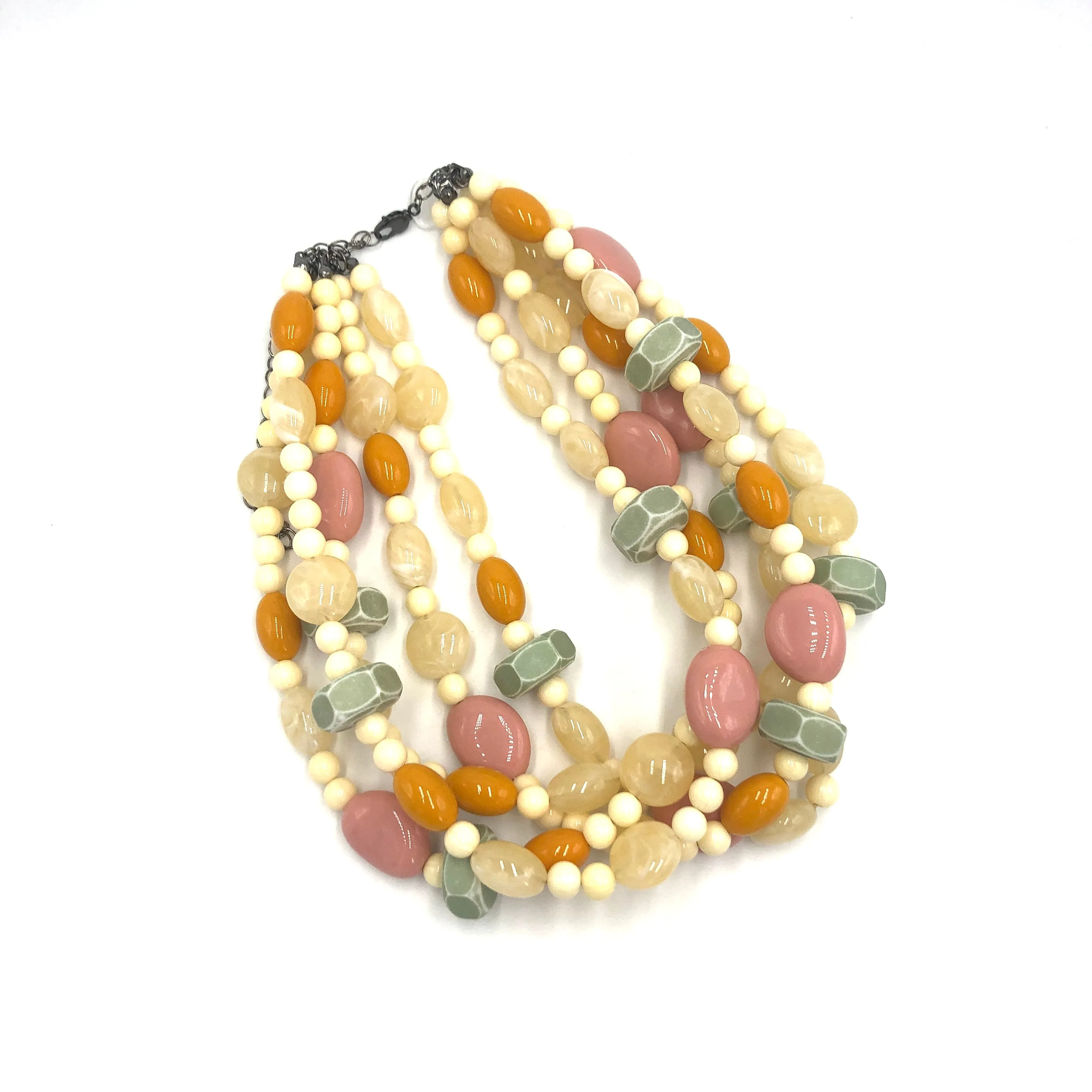 Tea Party Mixed Sylvie Beaded Necklace