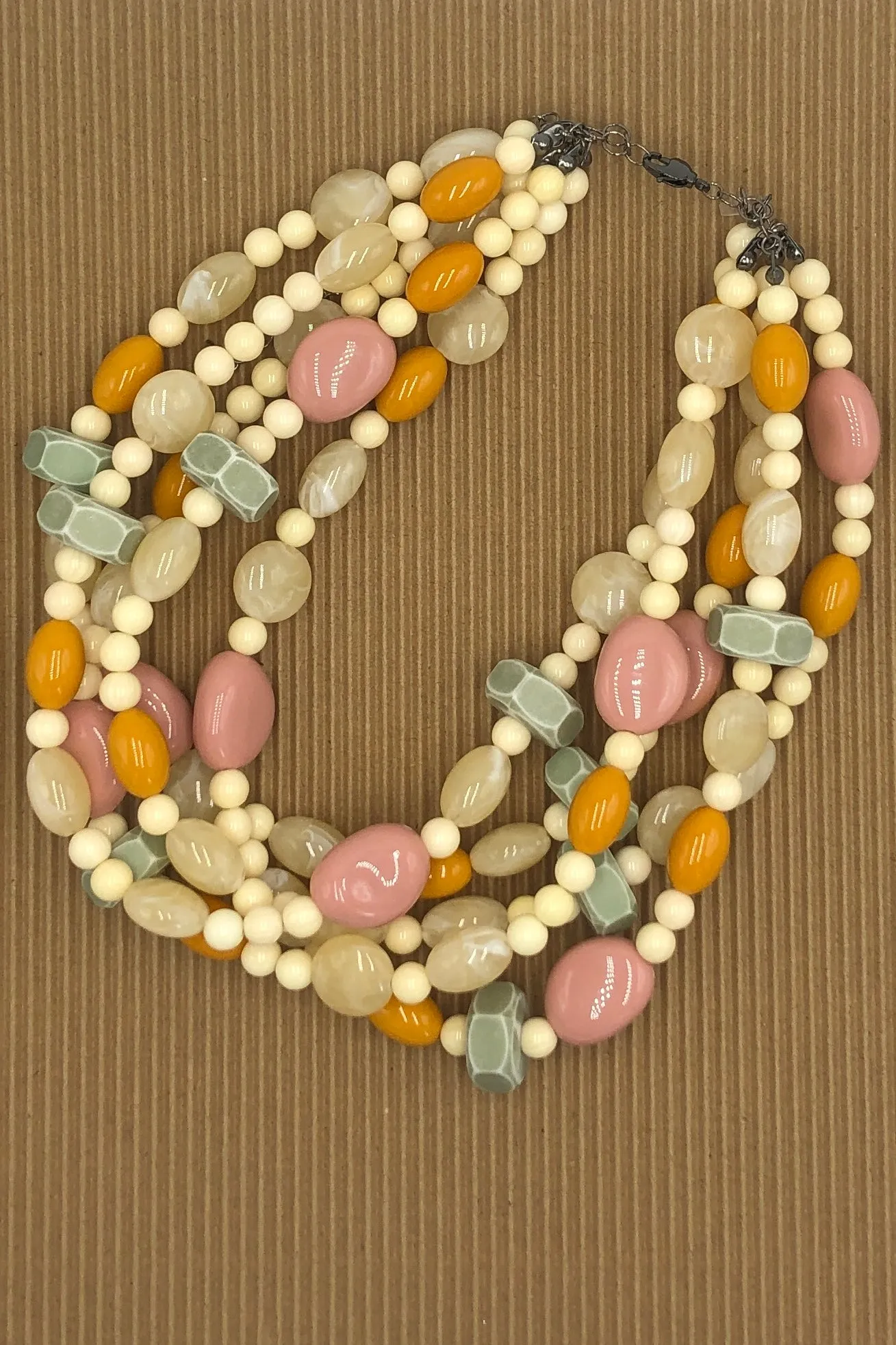 Tea Party Mixed Sylvie Beaded Necklace