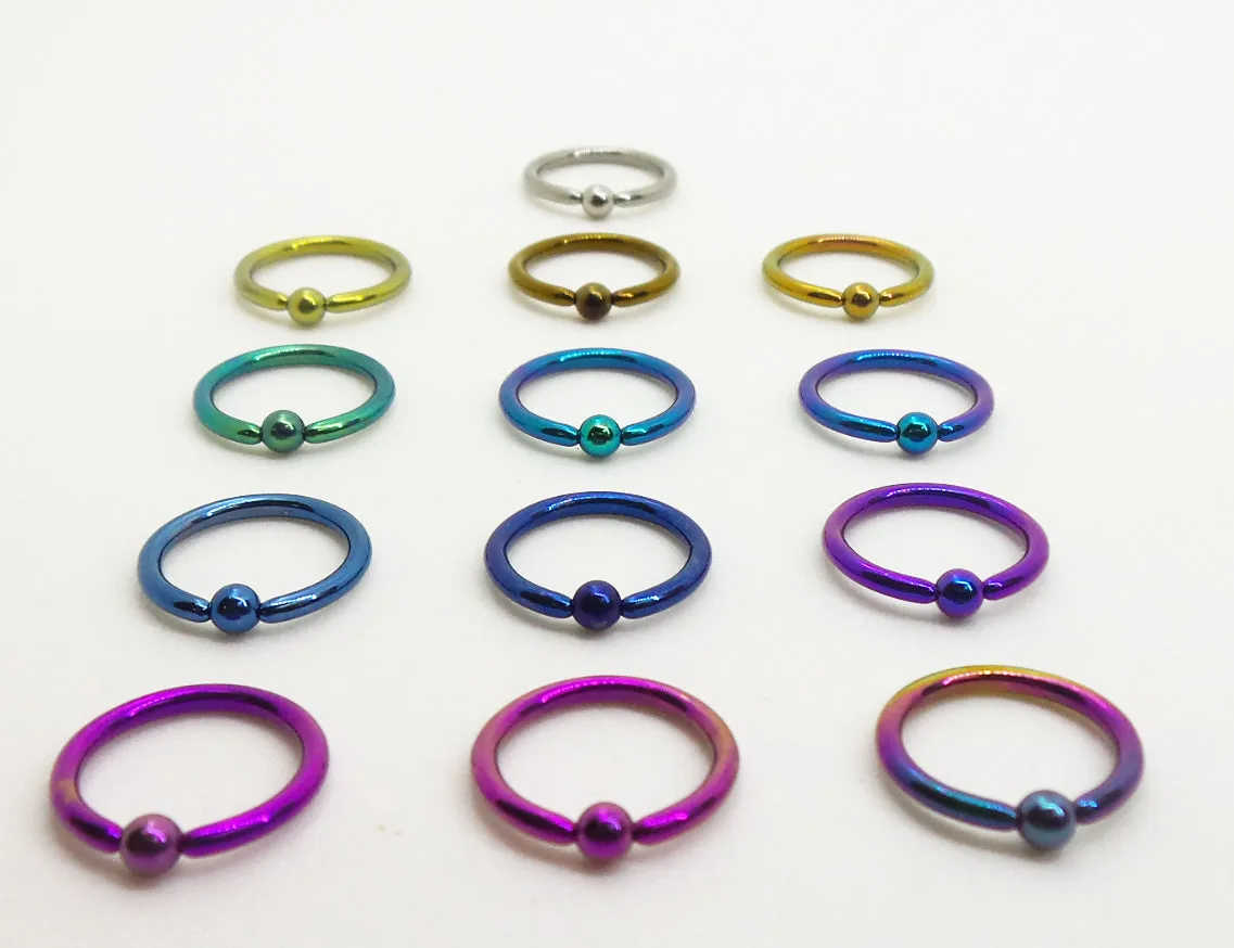 Titanium Jointed Captive Rings, cbr with hinge... on sale