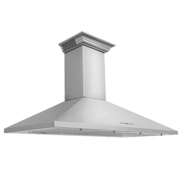 ZLINE 36 IN. Wall Mount Range Hood in Stainless Steel with Built-In CrownSound® BlueTooth Speakers (KL2CRN-BT-36)