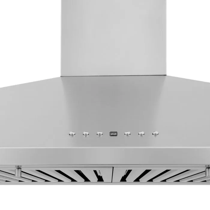 ZLINE 36 IN. Wall Mount Range Hood in Stainless Steel with Built-In CrownSound® BlueTooth Speakers (KL2CRN-BT-36)